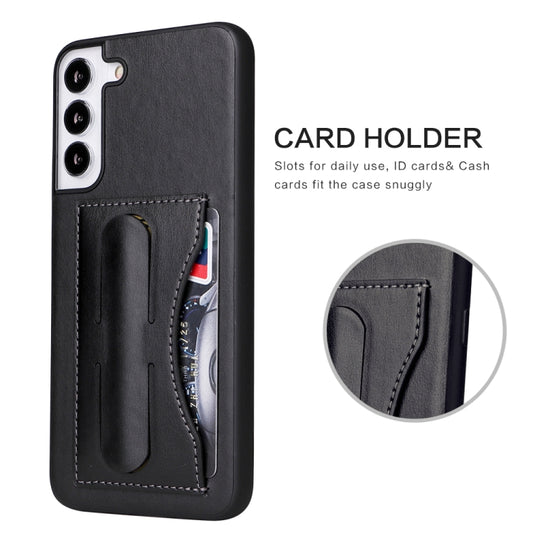 Fierre Shann Full Coverage Leather Phone Case, For Samsung Galaxy S22 5G, For Samsung Galaxy S22+ 5G, For Samsung Galaxy S22 Ultra 5G