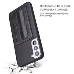 Fierre Shann Full Coverage Leather Phone Case, For Samsung Galaxy S22 5G, For Samsung Galaxy S22+ 5G, For Samsung Galaxy S22 Ultra 5G
