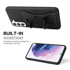 Fierre Shann Full Coverage Leather Phone Case, For Samsung Galaxy S22 5G, For Samsung Galaxy S22+ 5G, For Samsung Galaxy S22 Ultra 5G