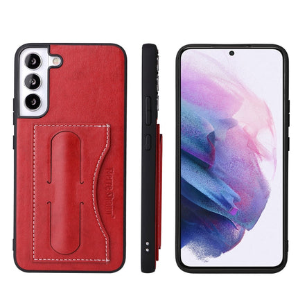 Fierre Shann Full Coverage Leather Phone Case, For Samsung Galaxy S22+ 5G, For Samsung Galaxy S22 Ultra 5G