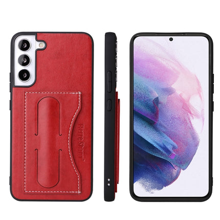 Fierre Shann Full Coverage Leather Phone Case, For Samsung Galaxy S22+ 5G, For Samsung Galaxy S22 Ultra 5G