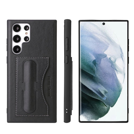 Fierre Shann Full Coverage Leather Phone Case, For Samsung Galaxy S22+ 5G, For Samsung Galaxy S22 Ultra 5G