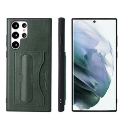 Fierre Shann Full Coverage Leather Phone Case, For Samsung Galaxy S22 5G, For Samsung Galaxy S22+ 5G, For Samsung Galaxy S22 Ultra 5G