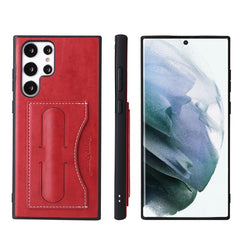 Fierre Shann Full Coverage Leather Phone Case, For Samsung Galaxy S22 5G, For Samsung Galaxy S22+ 5G, For Samsung Galaxy S22 Ultra 5G