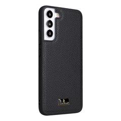 Fierre Shann Leather Texture Phone Back Cover Case, For Samsung Galaxy S22 5G, For Samsung Galaxy S22+ 5G, For Samsung Galaxy S22 Ultra 5G