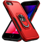 For iPhone SE 2022 / SE 2020 / 8 / 7 / Red Black