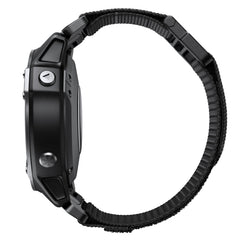 Hook And Loop Fastener Nylon Watchband, For Garmin Fenix 7X