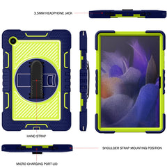 360 Degree Rotation Contrast Color Silicone + PC Tablet Case, For Samsung Galaxy Tab A8 10.5 2021