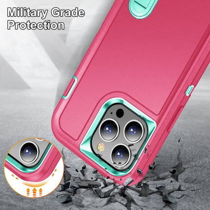 3 in 1 Rugged Holder Phone Case, For iPhone 13 Pro Max, For iPhone 12 / 12 Pro