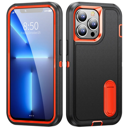 3 in 1 Rugged Holder Phone Case, For iPhone 13 Pro Max, For iPhone 12 / 12 Pro