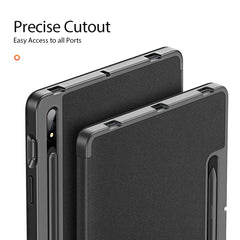 DUX DUCIS Domo Series Magnetic PU Leather Tablet Case, For Samsung Galaxy Tab S8 / Galaxy Tab S7