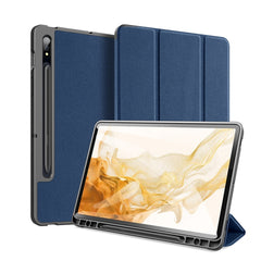 DUX DUCIS Domo Series Magnetic PU Leather Tablet Case, For Samsung Galaxy Tab S8 / Galaxy Tab S7