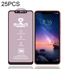 25 PCS 9H HD Large Arc High Alumina Full Screen Tempered Glass Film, For Xiaomi Redmi 6(25 PCS), For Xiaomi Redmi 6A(25 PCS), For Xiaomi Redmi 6 Pro(25 PCS), For Xiaomi Redmi 7(25 PCS), For Xiaomi Redmi 7A(25 PCS), For Xiaomi Redmi Go(25 PCS)