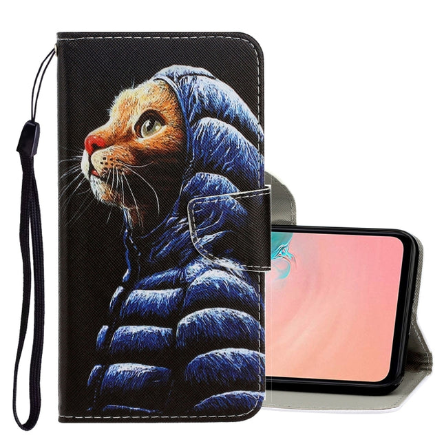 3D Colored Drawing Horizontal Flip PU Leather Case with Holder & Card Slots & Wallet