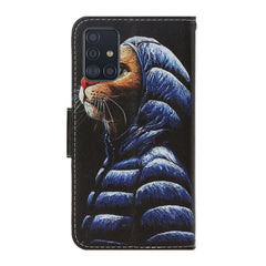 3D Colored Drawing Horizontal Flip PU Leather Case with Holder & Card Slots & Wallet, For Galaxy A71