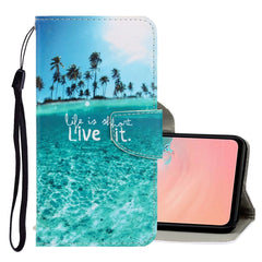 3D Colored Drawing Horizontal Flip PU Leather Case with Holder & Card Slots & Wallet, For Galaxy A71