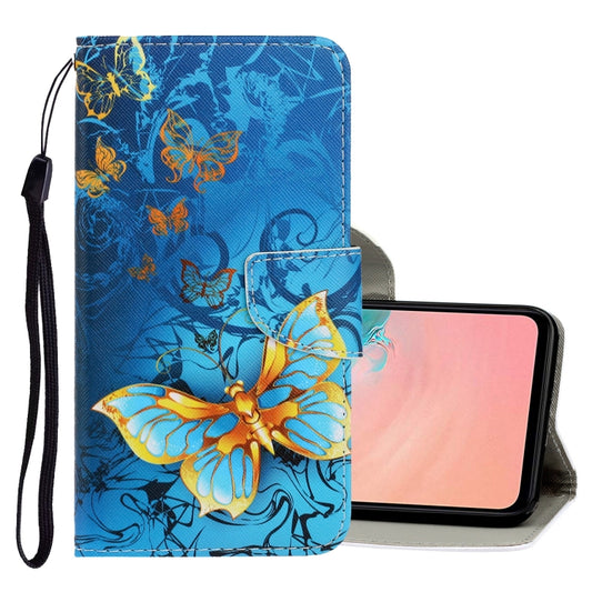 3D Colored Drawing Horizontal Flip PU Leather Case with Holder & Card Slots & Wallet, For Galaxy S20+