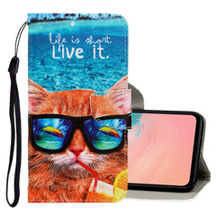 3D Colored Drawing Horizontal Flip PU Leather Case with Holder & Card Slots & Wallet, For Galaxy S20+