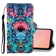 3D Colored Drawing Horizontal Flip PU Leather Case with Holder & Card Slots & Wallet