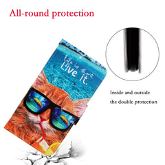 3D Colored Drawing Horizontal Flip PU Leather Case with Holder & Card Slots & Wallet, For Galaxy S20