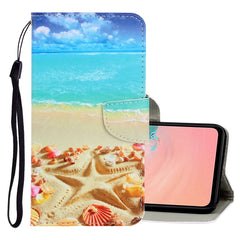 3D Colored Drawing Horizontal Flip PU Leather Case with Holder & Card Slots & Wallet