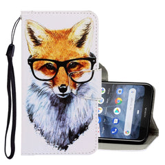 3D Colored Drawing Horizontal Flip PU Leather Case with Holder & Card Slots & Wallet, For Nokia 2.2