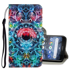 3D Colored Drawing Horizontal Flip PU Leather Case with Holder & Card Slots & Wallet, For Nokia 2.2