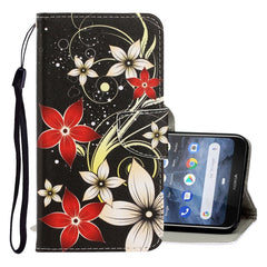 3D Colored Drawing Horizontal Flip PU Leather Case with Holder & Card Slots & Wallet, For Nokia 2.2