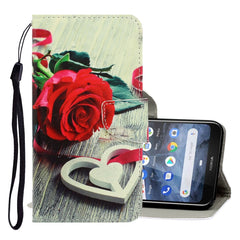 3D Colored Drawing Horizontal Flip PU Leather Case with Holder & Card Slots & Wallet, For Nokia 2.2