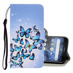 3D Colored Drawing Horizontal Flip PU Leather Case with Holder & Card Slots & Wallet, For Nokia 2.2