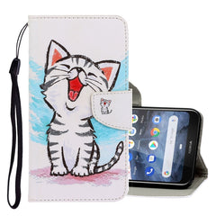 3D Colored Drawing Horizontal Flip PU Leather Case with Holder & Card Slots & Wallet, For Nokia 3.2