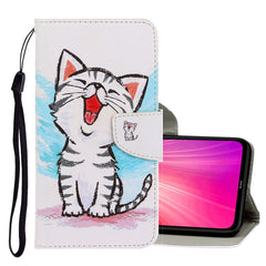 3D Colored Drawing Horizontal Flip PU Leather Case with Holder & Card Slots & Wallet, For Xiaomi Redmi Note 8T