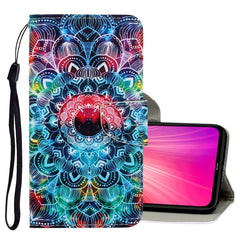 3D Colored Drawing Horizontal Flip PU Leather Case with Holder & Card Slots & Wallet, For Xiaomi Redmi Note 8T