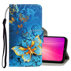 3D Colored Drawing Horizontal Flip PU Leather Case with Holder & Card Slots & Wallet, For Xiaomi Redmi Note 8T