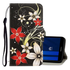 3D Colored Drawing Horizontal Flip PU Leather Case with Holder & Card Slots & Wallet, For Huawei Y5 2018