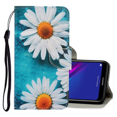 3D Colored Drawing Horizontal Flip PU Leather Case with Holder & Card Slots & Wallet, For Huawei Y5 2019