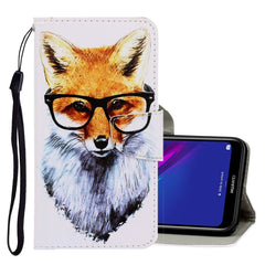 3D Colored Drawing Horizontal Flip PU Leather Case with Holder & Card Slots & Wallet, For Huawei Y5 2019