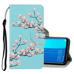 3D Colored Drawing Horizontal Flip PU Leather Case with Holder & Card Slots & Wallet, For Huawei Y9 2019