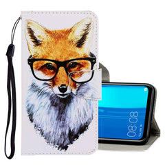 3D Colored Drawing Horizontal Flip PU Leather Case with Holder & Card Slots & Wallet, For Huawei Y9 2019