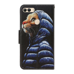 3D Colored Drawing Horizontal Flip PU Leather Case with Holder & Card Slots & Wallet, For Huawei Enjoy 7S