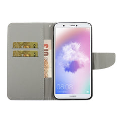 3D Colored Drawing Horizontal Flip PU Leather Case with Holder & Card Slots & Wallet, For Huawei Enjoy 7S