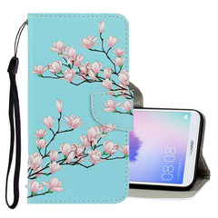 3D Colored Drawing Horizontal Flip PU Leather Case with Holder & Card Slots & Wallet, For Huawei Enjoy 7S