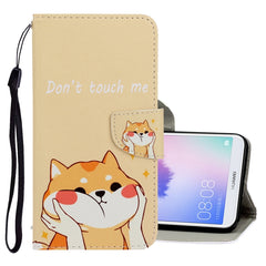 3D Colored Drawing Horizontal Flip PU Leather Case with Holder & Card Slots & Wallet, For Huawei Enjoy 7S