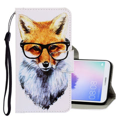 3D Colored Drawing Horizontal Flip PU Leather Case with Holder & Card Slots & Wallet, For Huawei Enjoy 7S