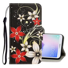 3D Colored Drawing Horizontal Flip PU Leather Case with Holder & Card Slots & Wallet, For Huawei Enjoy 7S