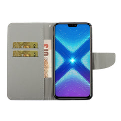 3D Colored Drawing Horizontal Flip PU Leather Case with Holder & Card Slots & Wallet, For Huawei Honor 8X