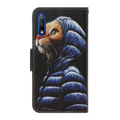 3D Colored Drawing Horizontal Flip PU Leather Case with Holder & Card Slots & Wallet, For Huawei Honor 9X