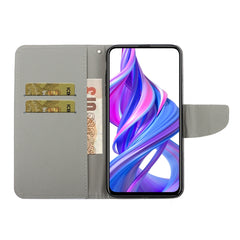 3D Colored Drawing Horizontal Flip PU Leather Case with Holder & Card Slots & Wallet, For Huawei Honor 9X