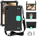 For Samsung Galaxy Tab S8 / Tab S7 / Black+Mint Green