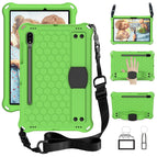 For Samsung Galaxy Tab S8 / Tab S7 / Green+Black